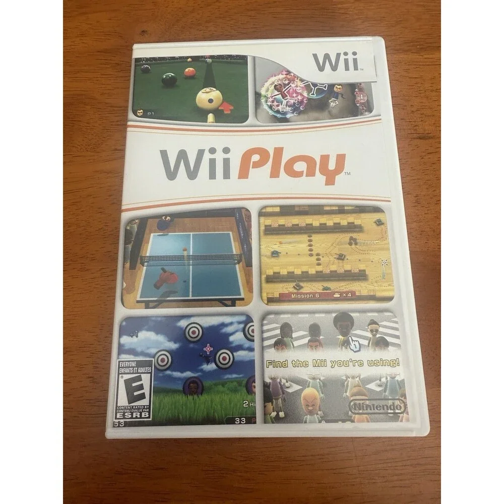 Wii Play (Nintendo Wii Video Game, 2007) Complete With Manual Tested